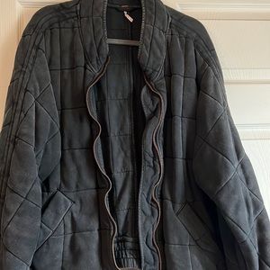 Free people dolman quilted knit jacket